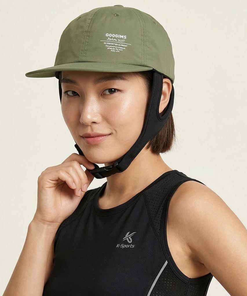 Gugimseukeompeoni Bali Professional Surfing Water Hat (Khaki)_754