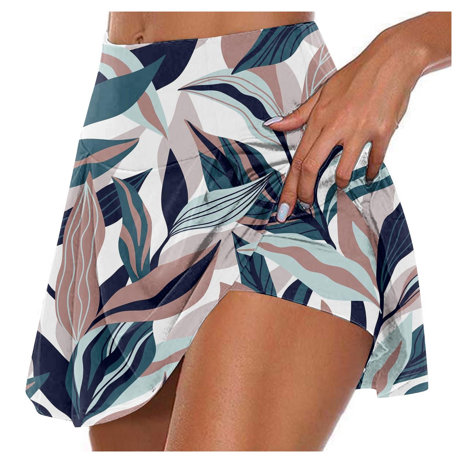 

Женские спортивные эластичные плиссированные теннисные юбки для бега, йоги, внутренние шорты, эластичные спортивные шорты для гольфа XXXXL