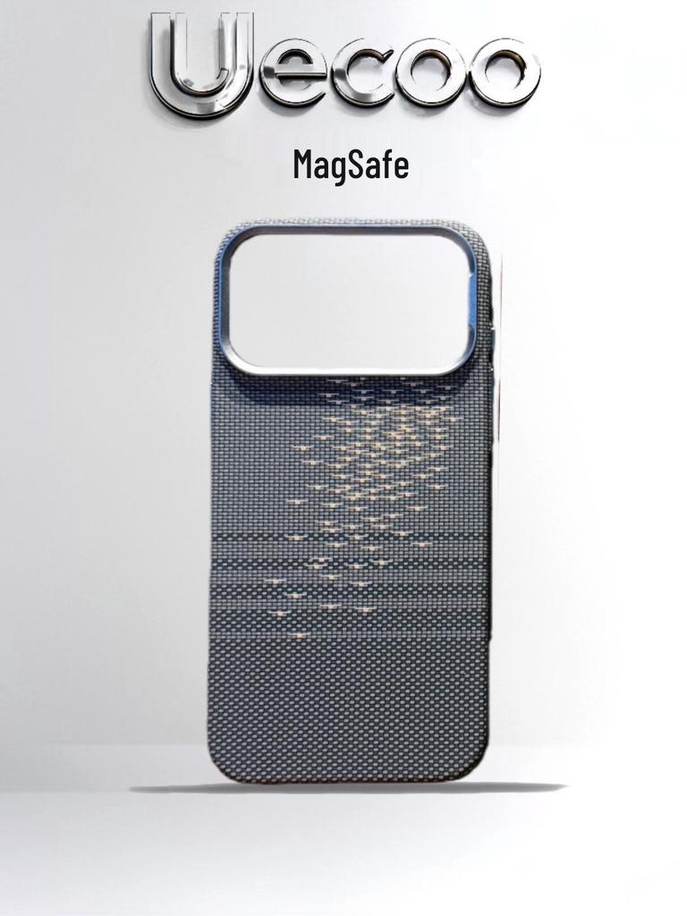 Kevlar Magnetic iPhone 17 Pro Max Case: Floating Light Wave Ripple Texture, High-End Feel
