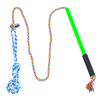 1 Set Dog Stick Rod Bite Toy Extendable Grip Dogs Resistant Comfortable IQ Training Braided Cotton Rope Dog Interactive