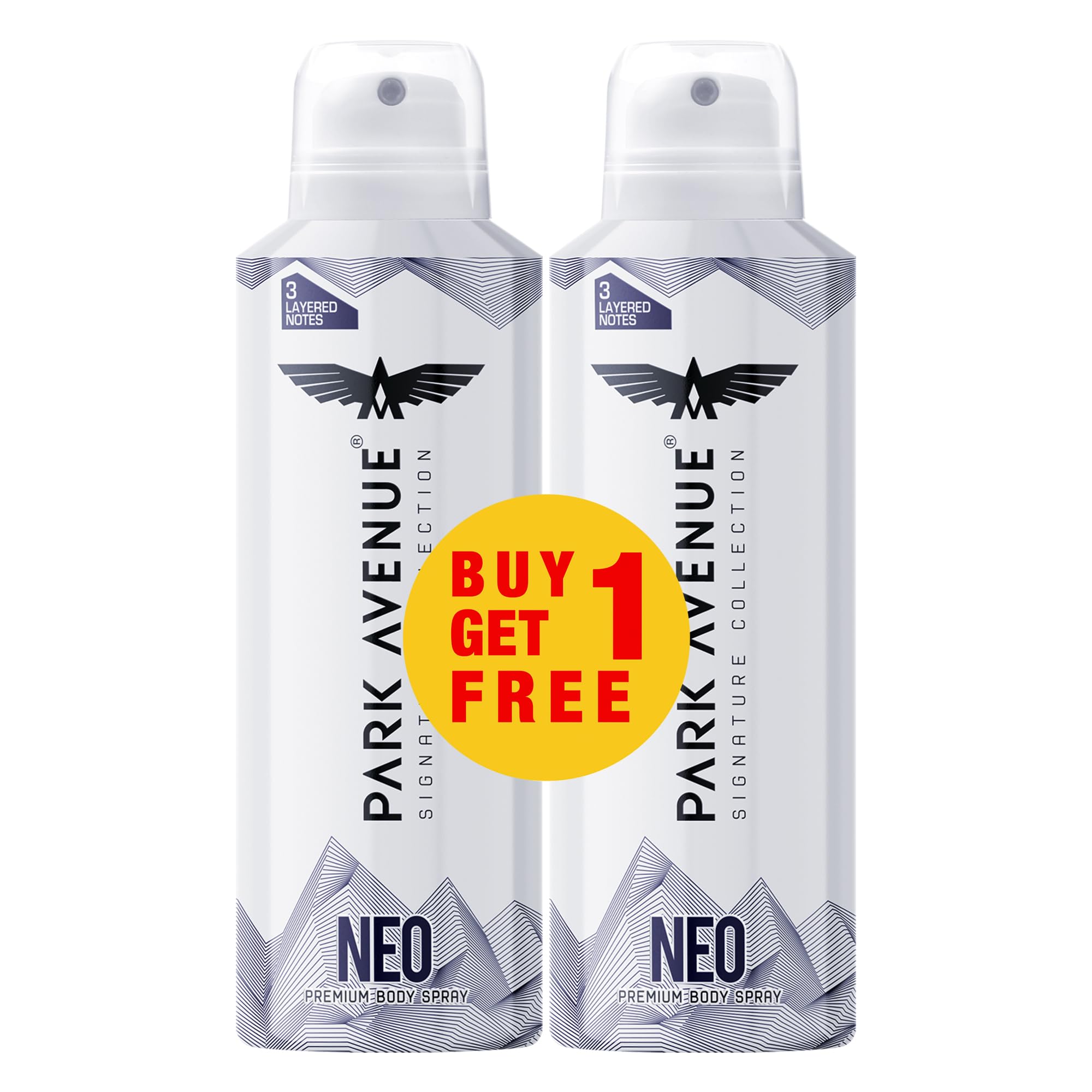 Park Avenue Men Neo Signature Collection | Deodorant Spray | Fresh Long-Lasting Aroma | 150Ml Each (Pack Of 2)