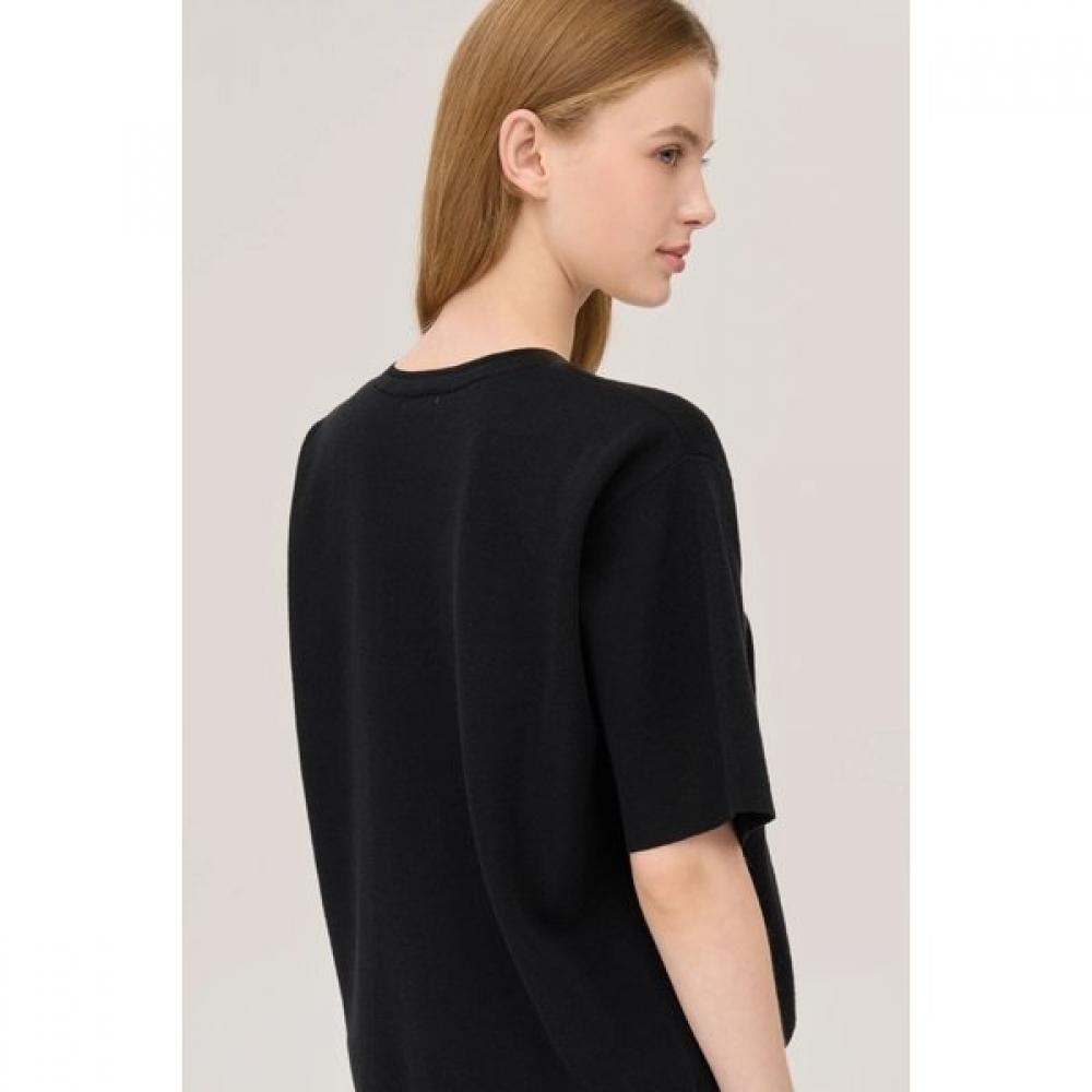 Benetton Bidding Embroidery Short Sleeve Knit Bakpe2541