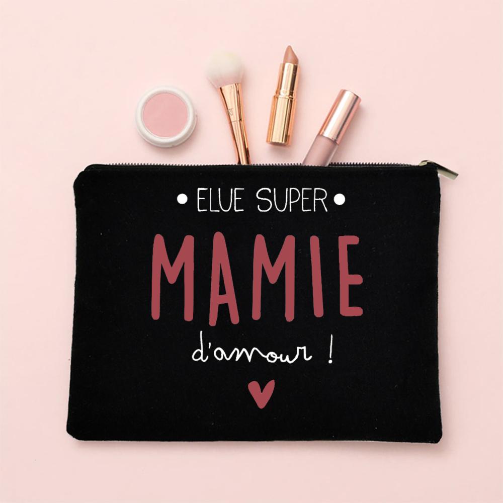 Thank You Grandma for All These Magical Moments Print Makeup Bag Travel Toiletries Organizer Bags Women Cosmetic Case Mamie Gift