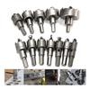 12Pcs Hole Saw Set  Carbide Hole Cutter Set Metal Fit  for Plastic  Wood Stainless Steel Copper
