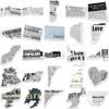 52Pcs Vintage Newspaper PVC Sticker Aesthetic Children's Korean Stationery School Supplies Scrapbooking DIY Decoration Sticker