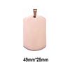 5Pcs Whole Sale 7 Colors Military Tag Men Jewelry Stainless Steel Necklace Pendant High Polished Necklace
