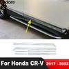 För Honda CRV CR-V 2017 2018 Krom Bil Sidodörr Karosslist Dörrpanel Linje Formningslist Tillbehör