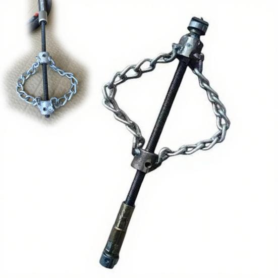 Flex-Shaft Sewer Descaling Chain Push-Type Rotary Cable Sewer Dredge Spring Drain Clog Remover PVC Pipe Maintenance Tool
