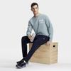 New FILA Sweatshirt Men's Blue Gray A11M341204FBU
