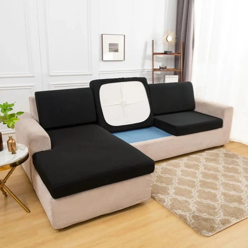 Elastic Stretch Sofa Cushion Cover For Living Room Pet-Friendly Washable Spandex Slipcover Custom Fitted Sofa Cover For Home