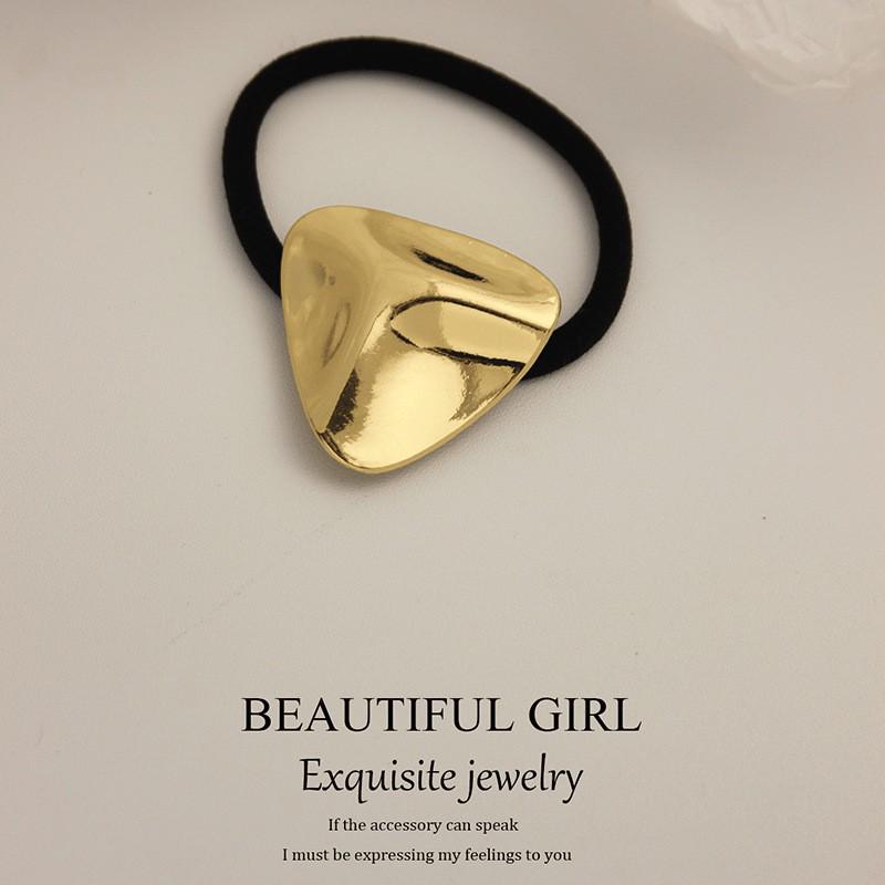 Minimalist Metal Hair Ring - New Korean Style High-End Ponytail Tie Rubber Band.