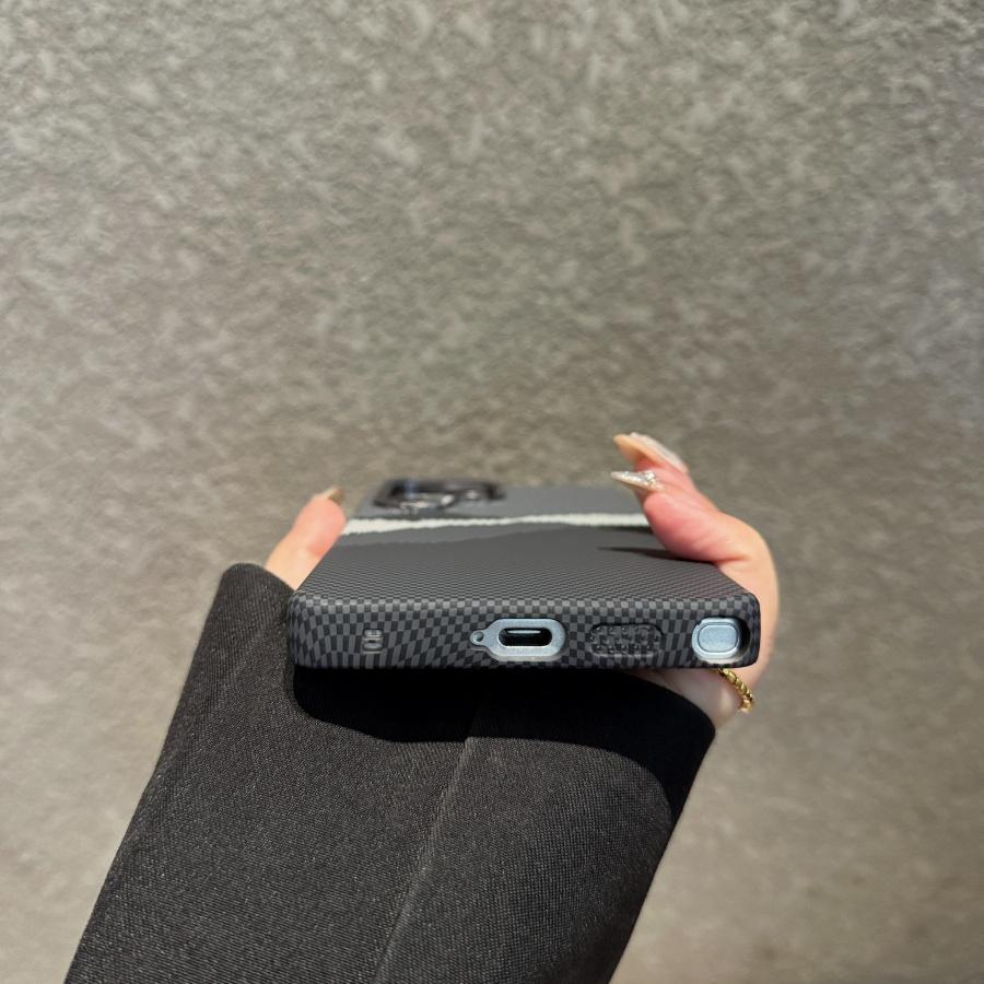 Stylish Kevlar Carbon Fibre Colorful Magnetic Phone Case for Samsung Galaxy S25 S24 Ultra S23 Plus Hard Plastic Shockproof Protective Cover Fundas