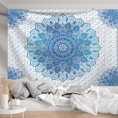 Mantra Pattern Tapestry for Bedroom Decoration Photo Highend Background Cloth Art Work Room Decor Aesthetic
