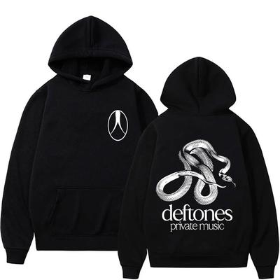 Rockband Deftones Private Music Schlange Grafik Hoodie Herren Damen Lässig Fleece Baumwolle Vintage Hoodies Herren Übergroße Streetwear