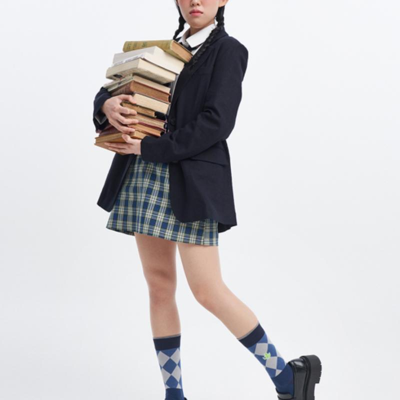 

SoxOverWhatever Aesthetic Academia Deep Blue [S/M] Crew M(240-270mm)