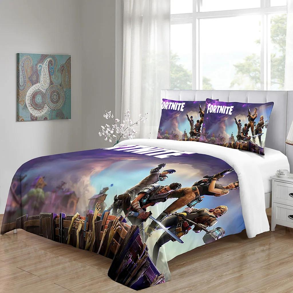 

Comforter Game Custom Bedding Sets Quilt Anime Pillow Case King Boy Girl Adult Bedroom Decoration Comforter Comforter (quilt)-EU Single(135*200cm)3pcs