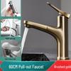 TLXT Elegant Black Pull-out Basin Faucet