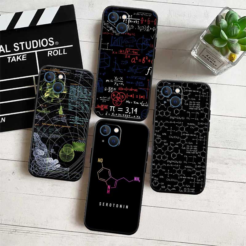 NH15 Chemical Maths Formula Case for Samsung A11 A12 A13 A15 A52S A53 A55 A56 A70 A71 A72 A73 F06 F16 F56 S10 Plus S10e