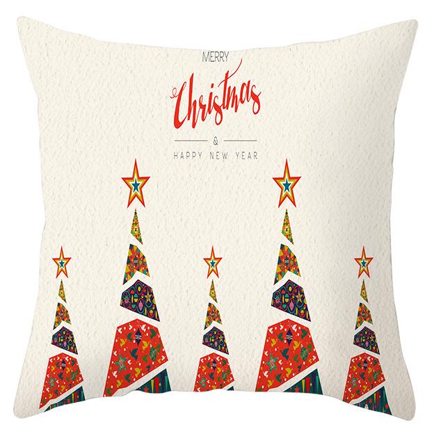 Рождественский лось снежинка персиковая кожа флис наволочка праздничный домашний декор автомобильная диванная наволочка