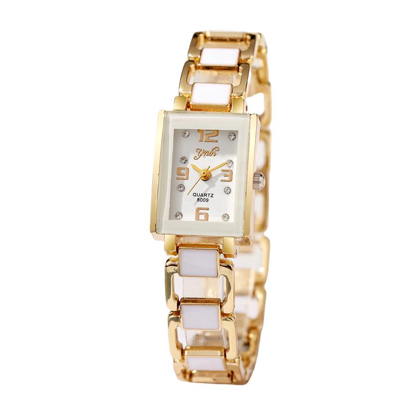 Women's Ceramic Strap Quartz Watch with Luxury Bracelet