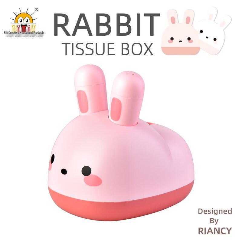 LIEI Cute Pig Bear Desktop Tissue Box