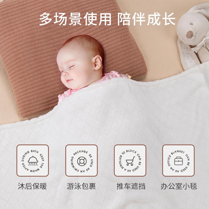 Barnbadhandduk, huva, badrock, babybadhandduk, bärbar babybaby supermjuk korall