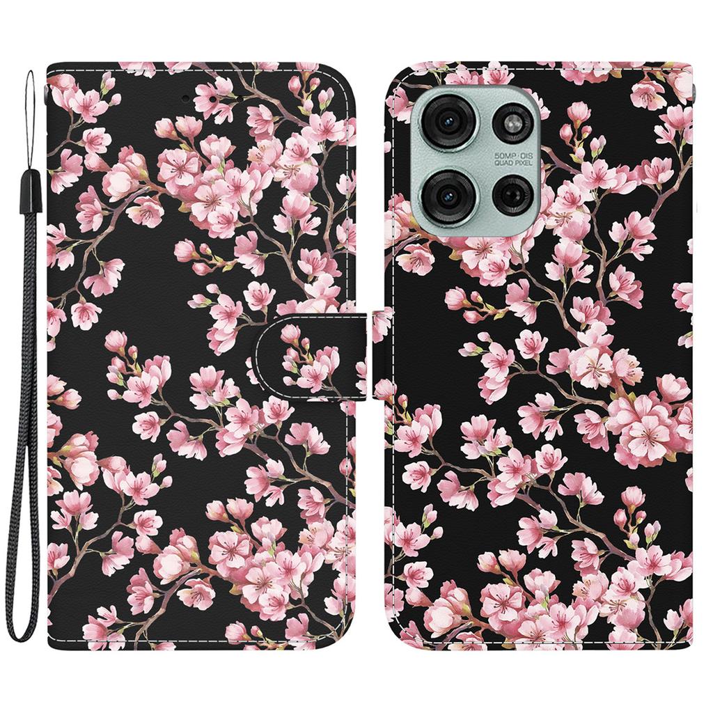 For Motorola Moto G75 5G Wallet Phone Case Anti-Drop Leather Flip Cover Pattern Printing