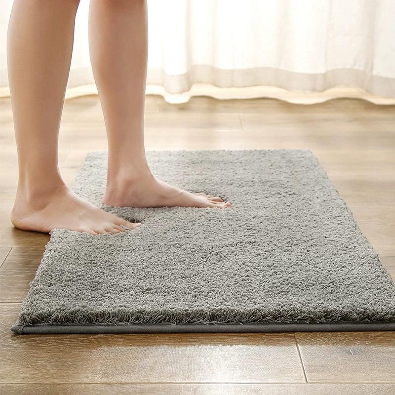 Dicke Plüsch-Anti-Rutsch-Saugfähige Badematte für Badezimmer zu Hause und Eingangsbereich der Badewanne - Polyester Fußabtreter Teppich Heißer Verkauf Bestseller
