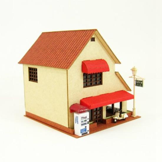 Sankei Diorama Series Cafe B Paper Craft 1/150 MP03-94
