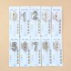 New Creative Suction Card Silver Three-dimensional Birthday Numbers 0-9 Cake Candles Children's Adult Party Decoration Candles