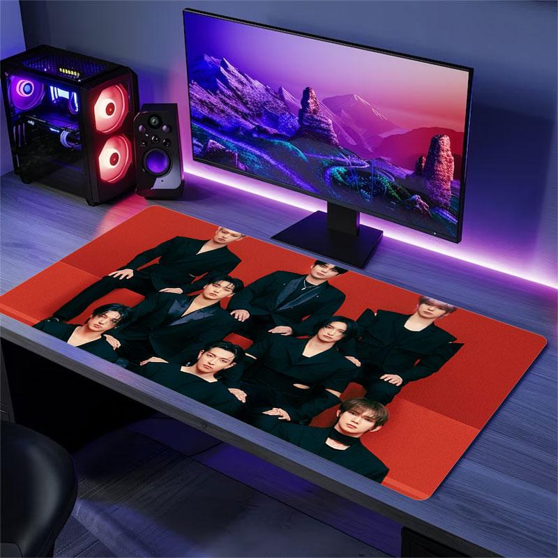 ATEEZ Poster Mouse Pad, Large Gaming Desk Mat, Non-slip XXL Mousepad for Laptop & Tablet, Mini PC Playmat with Stitched Edges