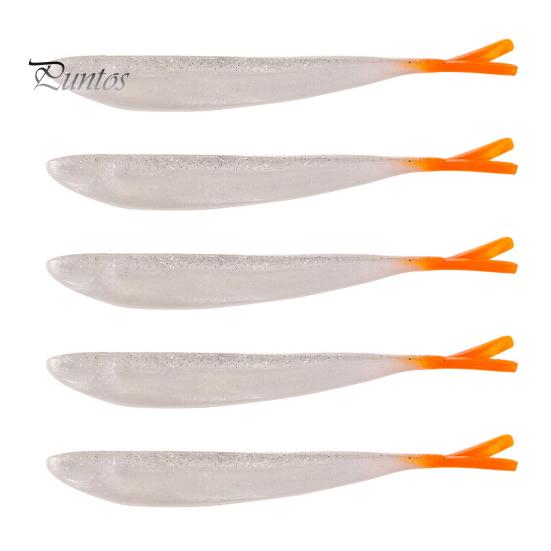 

5 шт. мягкие приманки для рыбы с разрезным хвостом, натуральный стиль плавания, мини-размер, сильное искушение, многоразовые приманки для рыбалки на открытом воздухе, приманки для рыбалки C