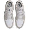 Jordan Air Jordan 1 Cow Split Leather Cushioning Low top Vintage Basketball Shoes Men's White 553558-146
