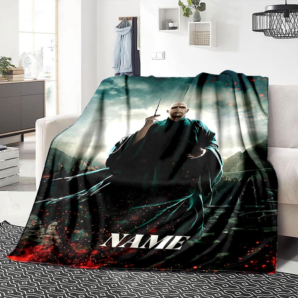 Custom Name Dark Magic blanket for Couch & Bed, Plush Cozy Fuzzy Blanket Super Soft & Warm Blankets for Fall and Winter. 090886