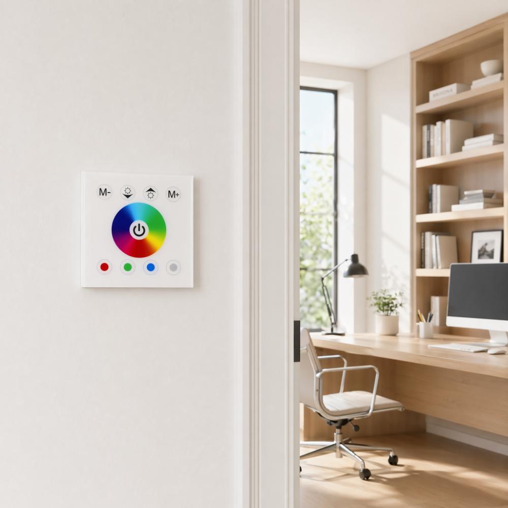 Capacitive Touch LED Touch Panel Controller Touch Panel Dimmer  Wall Mounted Installation
