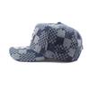 New Era Cap 9FORTY New York Mets MLB A-FRAME DENIM NAVY PATTERN SNAPBACK CAP NEW YORK METS Hat 940AF A-Frame Blue [Used]