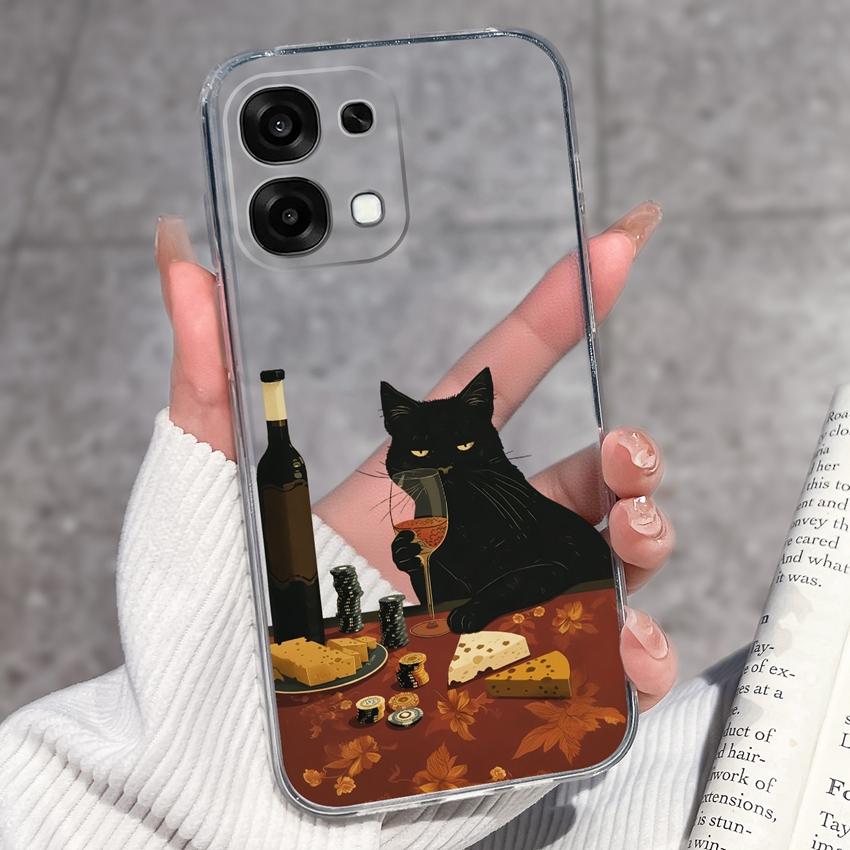 For Oppo A6 Pro A6x A5x K13 Realme 15X C85 V70 V70s CT 7 7T 8 Phone Cases Beautiful Sakura Butterflies Patterns Casing Soft Silicone TPU Clear Housing