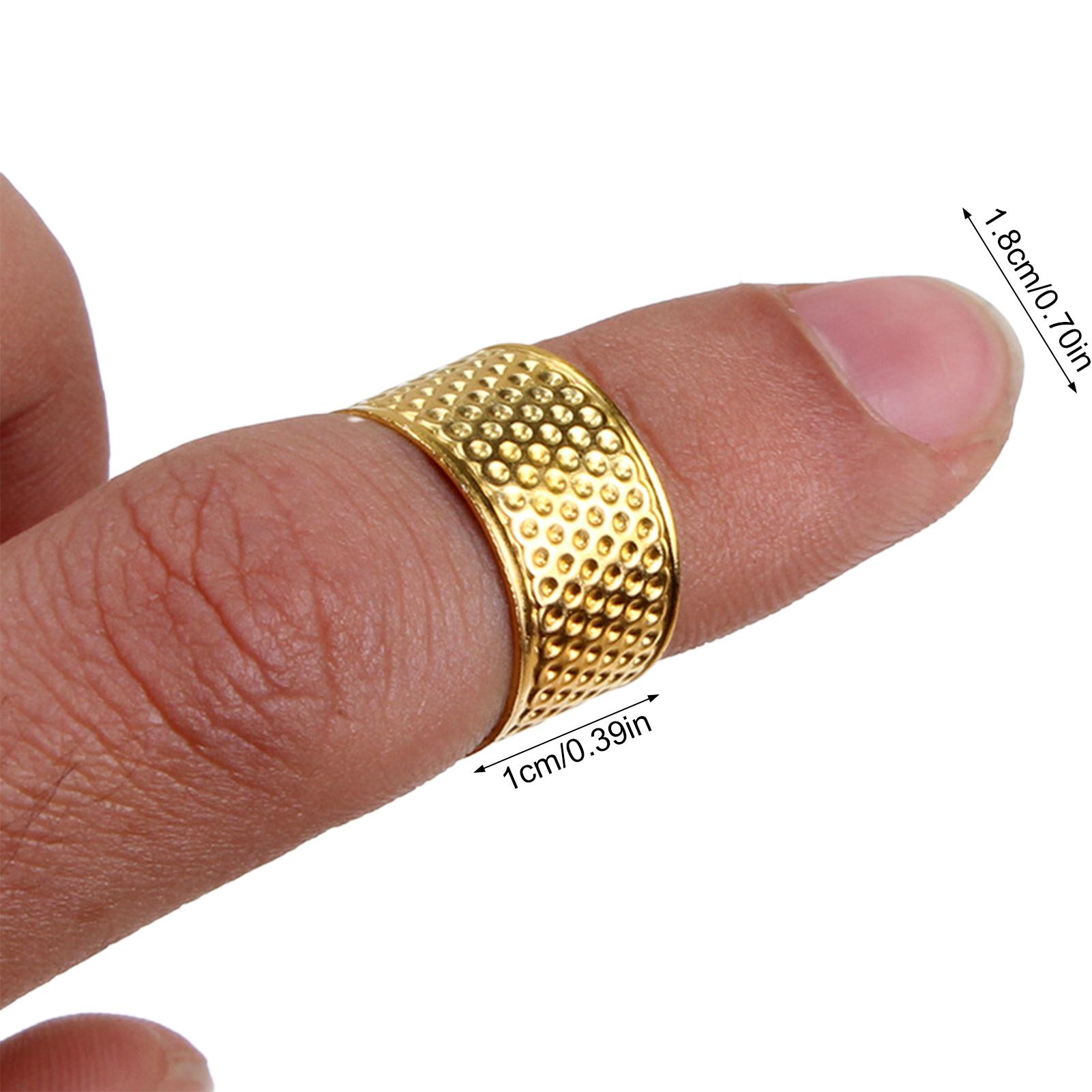 

1pcs Copper Thimble for Sewing 1.8cm Diameter Anti-Prick Finger Protection DIY Embroidery Cross Stitch Handmade Craft Tool