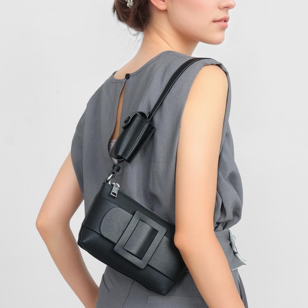 New Commuter Style Rodeobag Crossbody Leather Shoulder Bag Women's Bag Large Capacity Premium Underarm Bag