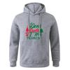 Teens Sportswear Autumn Long Sleeve Gray Black Hooded Sweatshirt Hoodie