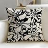Checkerboard Cushion Cover Soft  EasyWash Pillow Case  Versatile for Couch Bed Travel and Office