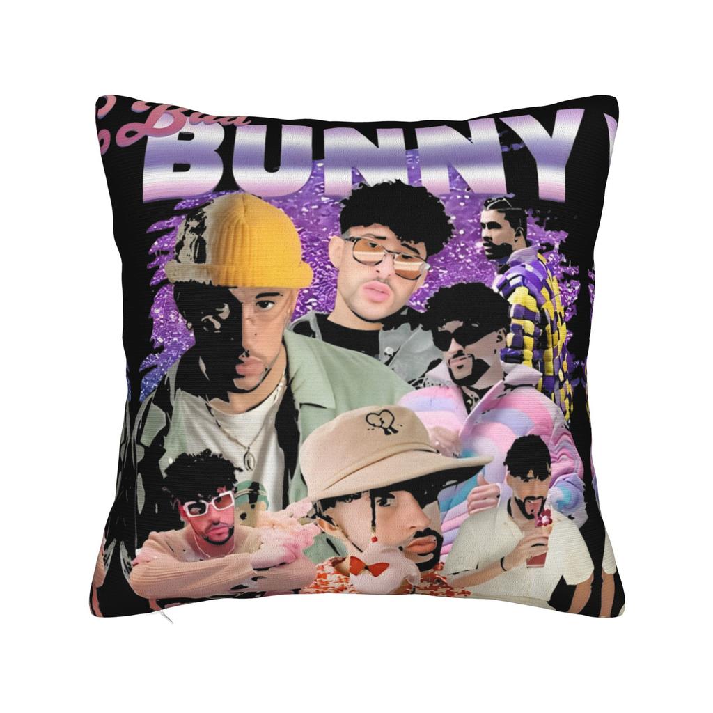 Debí Tirar Más Fotos DTmF Square Pillow Cases Bad Bunny Album Cushion Cover Awesome Decor Throw Pillow Case Cover for Home 18"