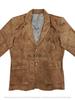 Designer New Men Casual Formal Stylish Brown Genuine Soft Suede Leather Blazer