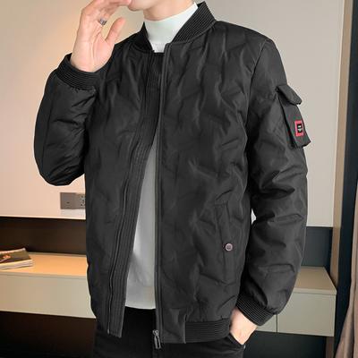 Men's Down Jacket Men's Stand Collar Versatile Lightweight Short Down New Jacket Casual Men's Jacket Solid Color