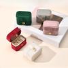 Mini Jewelry Storage Organizer Box Ring Earring Storage Box Portable Travel Handheld Small Jewelry Box Case