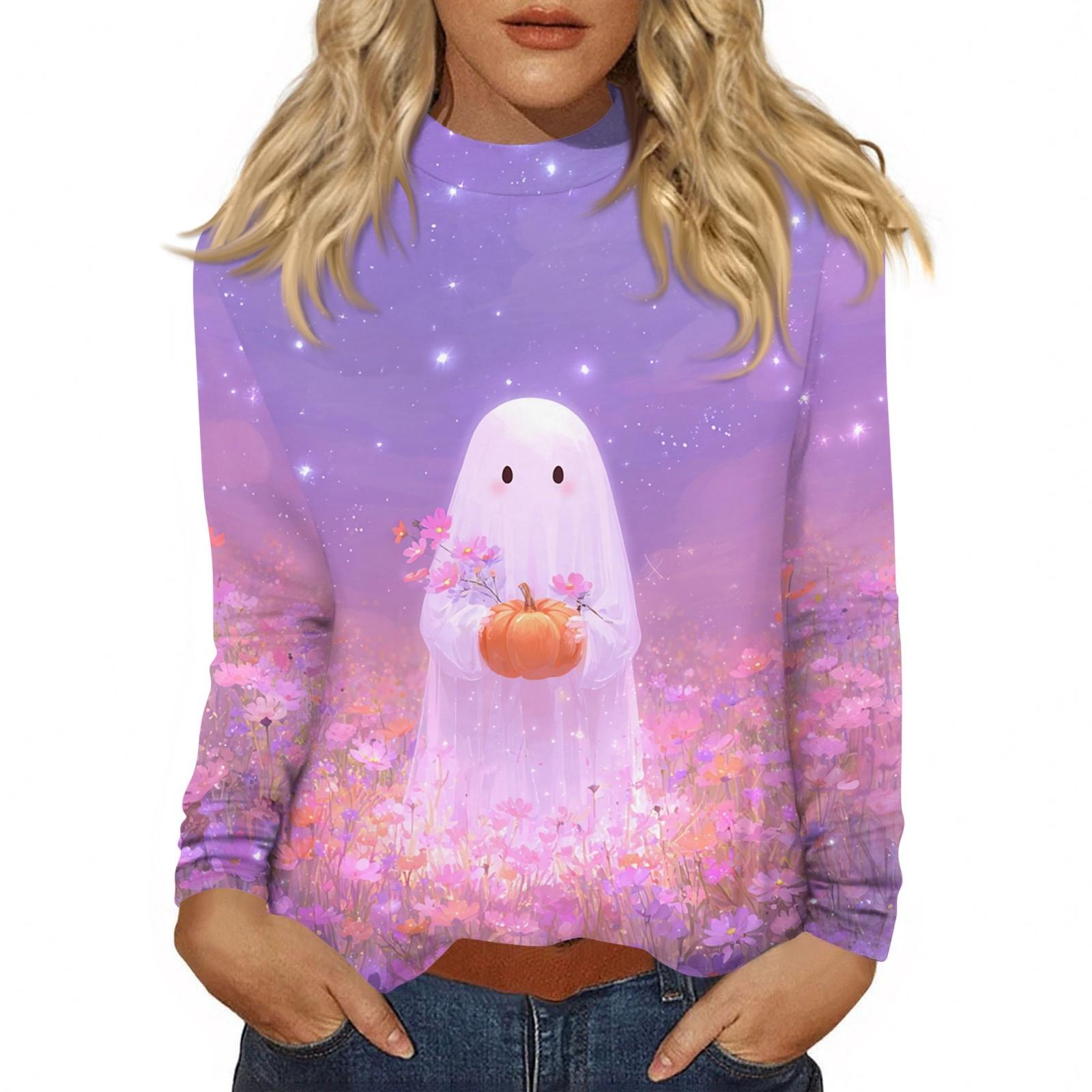 

Женский повседневный топ с длинным рукавом и средним воротником M