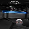 Car Seat Organizer Front Seat Auto Console Side Car Organizer With Partition Design Double USB Ports Microfiber Leather Car Gap