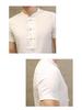 Men's Slim Fit Solid Color Frog Button Stand Collar Short Sleeve Shirt, Plus Size Casual 2025 Summer Collection