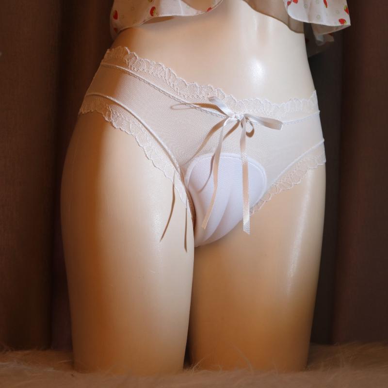 Sissy-Slips für Männer Nahtlose Netzunterwäsche Camel Toe Slips Versteckender Gaff Crossdresser Unterhosen Schwule Imitiert Dessous