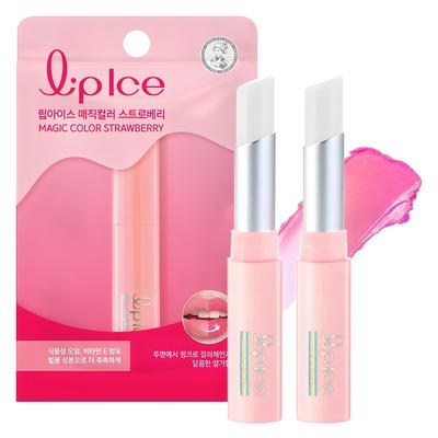 Balsamo Labbra Lip Ice Magic Color Fragola, 2 pezzi, 2g